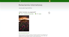 Desktop Screenshot of kwiaciarniainternetowa.org